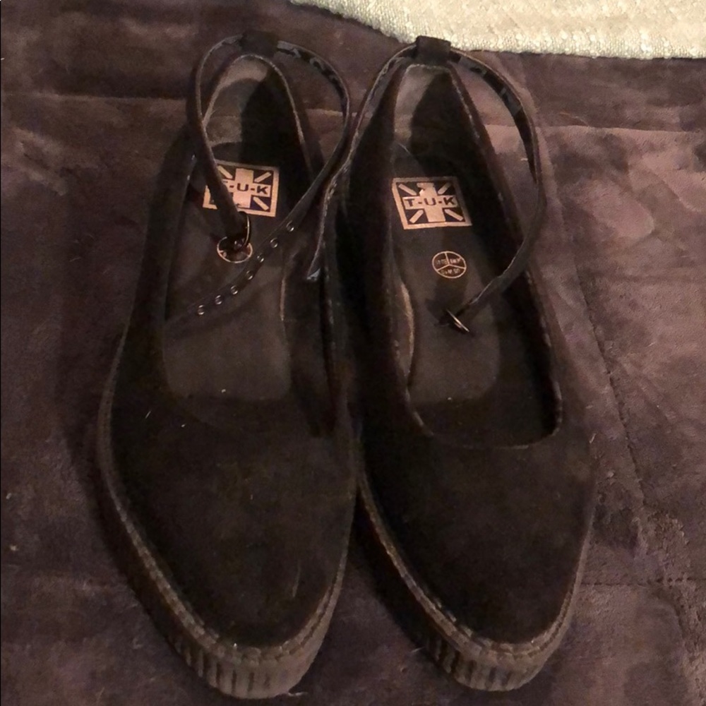 TUK ankle strap flats